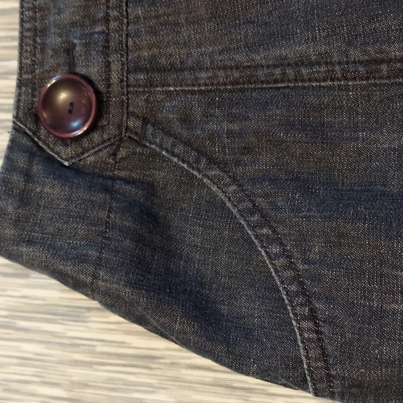 Jean skirt with front pockets - Picture 4 of 7